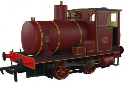 965010 Andrew Barclay Fireless 0-4-0 Lined Maroon DCC Ready - OO Gauge